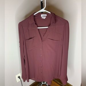 Burgundy Express Women’s Blouse Medium